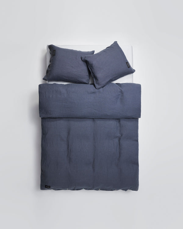 Mother duvet cover | Bluish grey Linen
